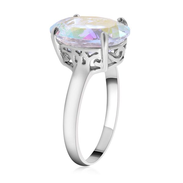 Merkur mystischer Topas Ring, 925 Silber platiniert (Gr&ouml;&szlig;e 16.00) ca. 6.90 ct image number 2