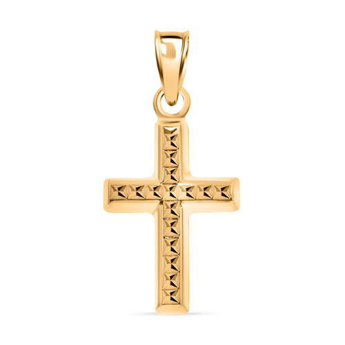 Kreuz-Anhänger, 585 Gelbgold image number 0