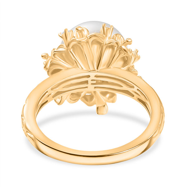 EVER TRUE S&uuml;&szlig;wasser Perle (10.5-11 mm), Wei&szlig;er Zirkon Ring Nickelfreies Messing (Gr&ouml;&szlig;e 20.00) image number 6