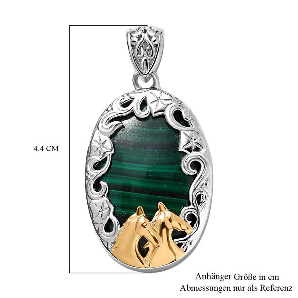 Malachit Anhänger - 50,40 ct. image number 6