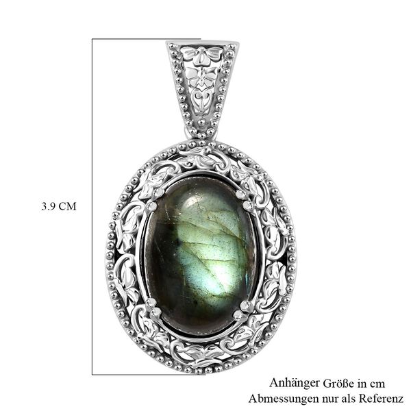 Labradorit Anhänger - 13,42 ct. image number 6