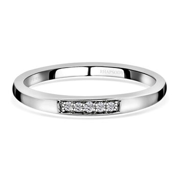 RHAPSODY Diamant-Ring, IGI zertifiziert VS E-F, 950 Platin (Gr&ouml;&szlig;e 17.00) ca. 0,05 ct