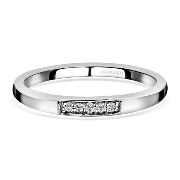 RHAPSODY Diamant-Ring, IGI zertifiziert VS E-F, 950 Platin  ca. 0,05 ct