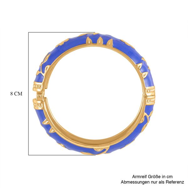 Emaillierter Armreif, ca. 19 cm, blau image number 6