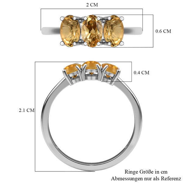 Citrin-Ring, 925 Silber  ca. 1,39 ct image number 6