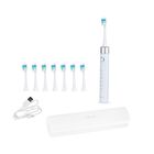 Fairwill Elektronische Schallzahnbürste mit 8 Bürstenköpfen, Maglev Motor, LED-Drucksensor, Wasserdicht IPX7, USB-Kabel, 5 Modi