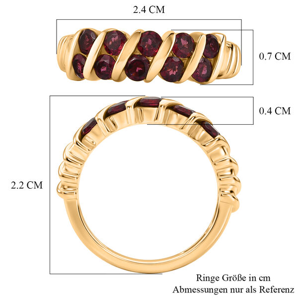 D'Joy AA nat&uuml;rlicher Rhodolith Granat Ring - 1,54 ct. image number 7