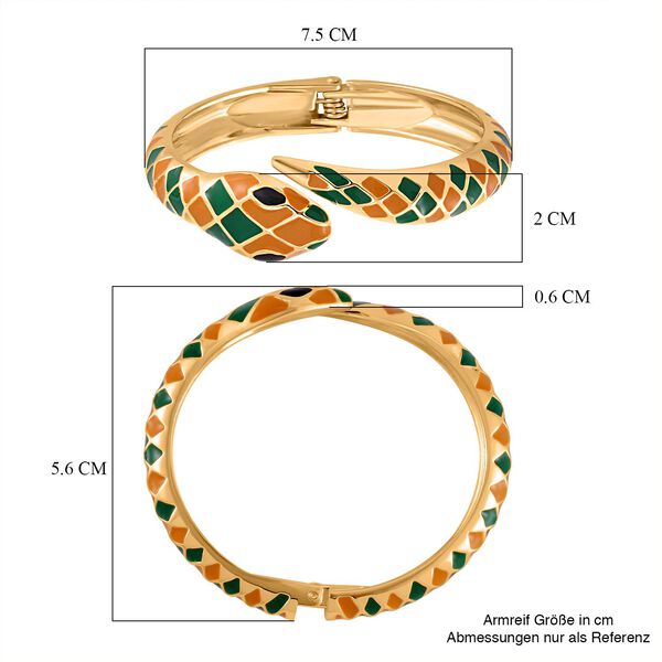 Legierung emailliert Armreif ca. 18 cm ca. 45,34g image number 5