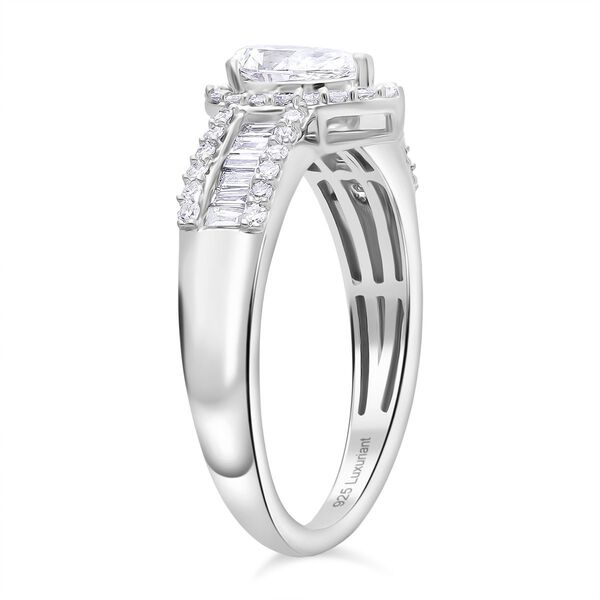 LUXURIANT DIAMOND - Lab Grown Diamant VS-EF IGI zertifiziert Ring 925 Silber rhodiniert (Gr&ouml;&szlig;e 20.00) ca. 1.00 ct image number 4