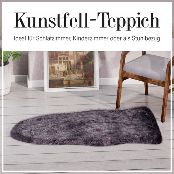 Kunstfell Teppich, Grau image number 6