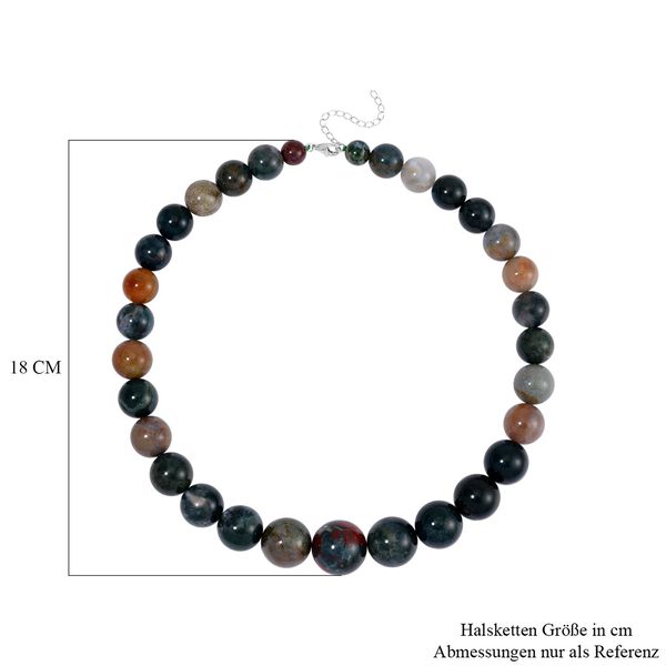 Flexible, mehrfarbige Tigerauge Halskette, 45cm - 1000 ct. image number 3