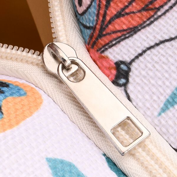 Handbemalte Tasche mit verstellbarem Kordelriemen, 50x17x38cm, Schmetterlingsmuster image number 6