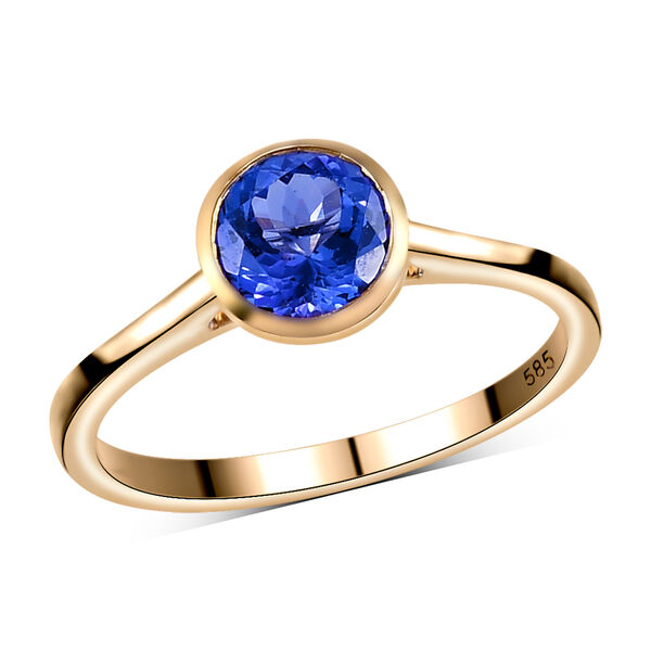 AA Tansanit-Ring, 585 Gold  ca. 1,31 ct image number 4