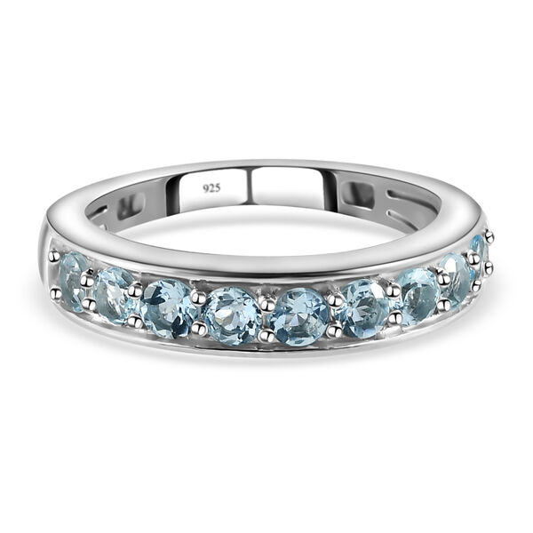 Espirito Santo Aquamarin-Ring, 925 Silber platiniert  ca. 0,70 ct image number 0