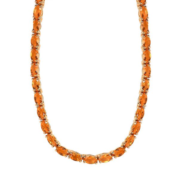 AA Salamanca Feueropal-Halskette, 45 cm - 13.43 ct image number 4