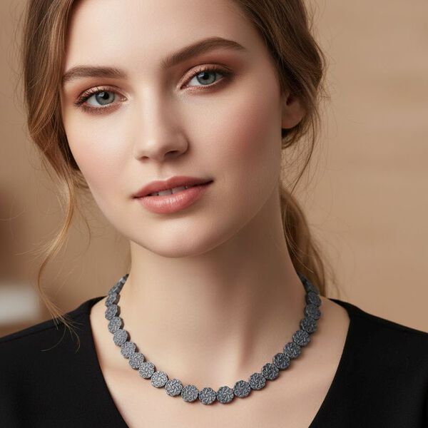 H&auml;matit Halskette ca. 50 cm ca. 254,00 ct. image number 3