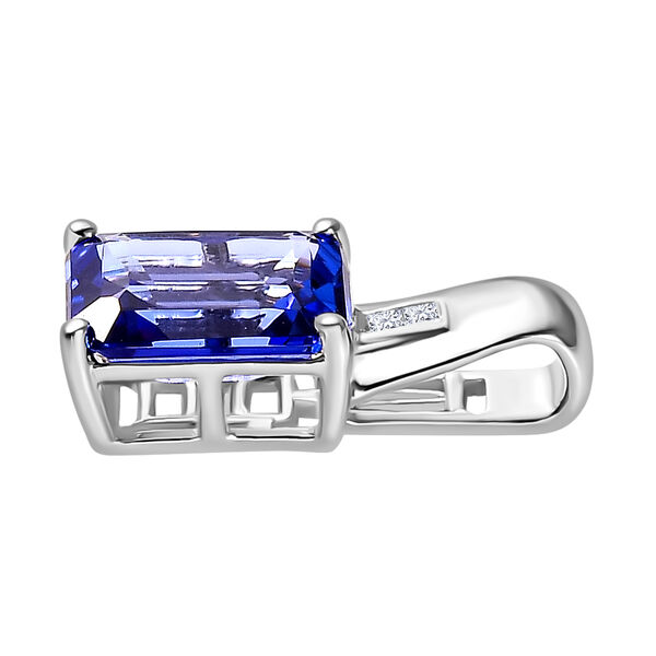 RHAPSODY AAAA Tansanit und VS EF Diamant Anh&auml;nger in 950 Platin - 2,33 ct. image number 6