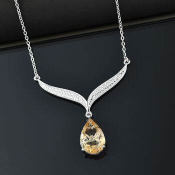 Citrin Halskette, 45 cm - 4,50 ct.