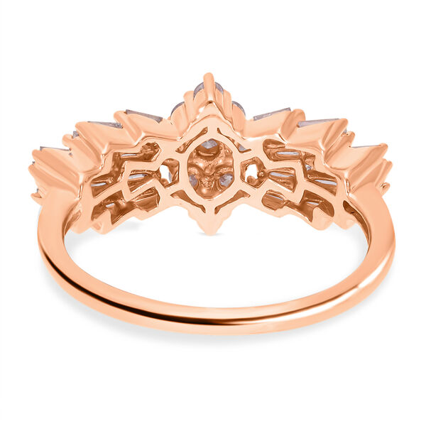 LUXORO SGL zertifizierter I1 G-H Diamant Ballerina-Ring in 585 Gold - 1 ct. image number 5
