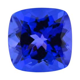 AAAA-Tansanit, facettierter Kissenschliff, 6 x 6 mm, 1,00 Karat
