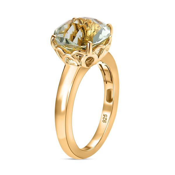 Prasiolith Solit&auml;r Ring - 3,41 ct. image number 5