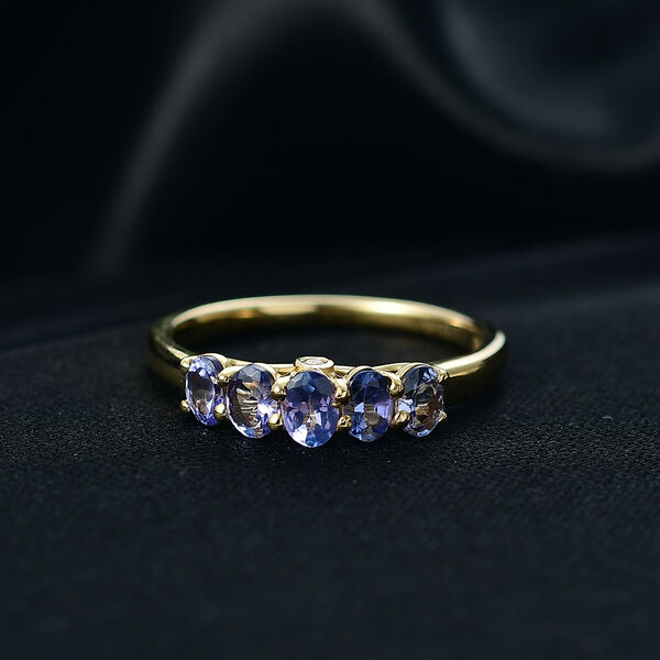 D'Joy AA Tansanit und Diamant Ring - 0,91 ct. image number 1