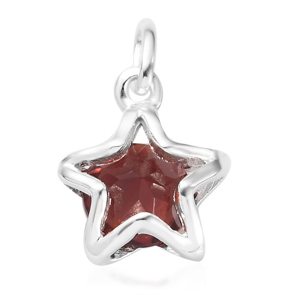 Roter Granat Stern-Anh&auml;nger, 925 Silber ca. 1,49 ct image number 5
