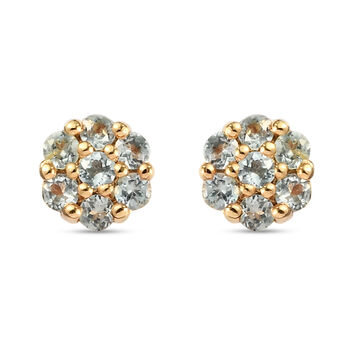 Alexandrit-Ohrringe, 925 Silber Gelbgold Vermeil ca. 0,50 ct