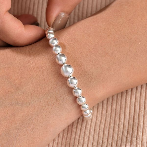 Kugeldesign-Armband, 925 Silber, ca. 19 cm mit 2.5 cm extender, ca. 8,82g image number 3