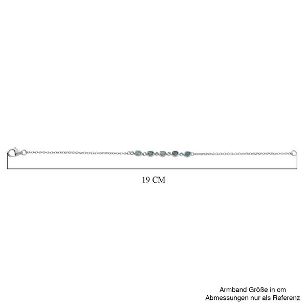 Alexandrit Armband ca. 19 cm 925 Silber rhodiniert ca. 0,92 ct. image number 5