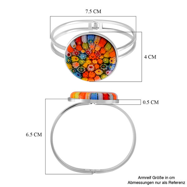 Armreif in Murano-Stil, 16,5 cm image number 6