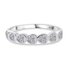 Lustro Stella Weißer Zirkonia Ring 925 Silber rhodiniert (Größe 19.00)