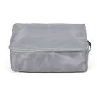 Oxford-erweiterbare Aufbewahrungstasche mit Reißverschluss und strapazierfähigem Stoff, 51x37x40cm, grau