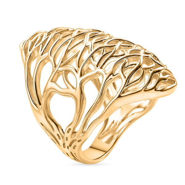 EVER TRUE Bronzella Kollektion-BRONZELLA KOLLEKTION - Reine Bronze 750 Vergoldet Ring (Gr&ouml;&szlig;e 17.00) ca. 8,64g image number 3