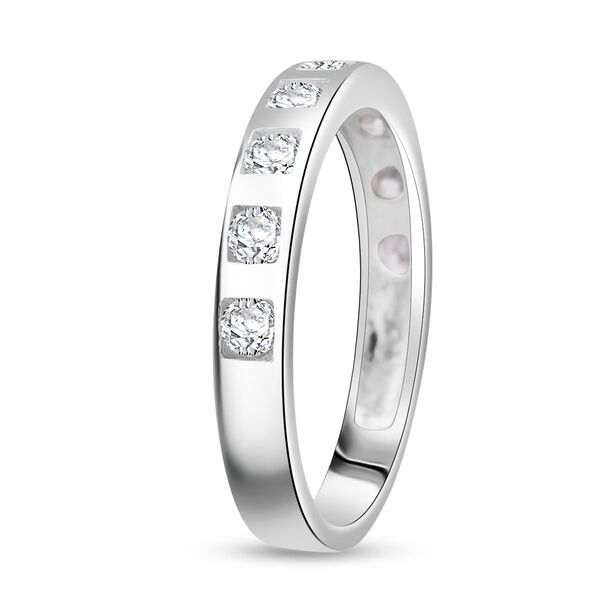 Lustro Stella Weißer Zirkonia Ring 925 Silber rhodiniert (Größe 18.00) image number 4