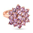 Rose De France Amethyst Ring, 925 Silber rosévergoldet (Größe 16.00) ca. 3.02 ct image number 0