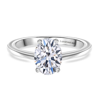 LUXURIANT SGL zertifizierter VS-GH Labor Ovalschliff Diamant Ring - 1 ct.