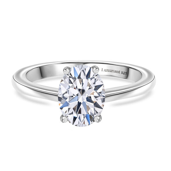 LUXURIANT SGL zertifizierter VS-GH Labor Ovalschliff Diamant Ring - 1 ct.