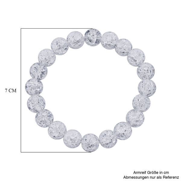 Weißes Eis Quarz Armband, 19 cm - 130 ct. image number 3