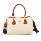 Satchel Crossbody Bag - Modische, Geräumige Umhängetasche, Vielseitig, 34x11x22 cm, weiß