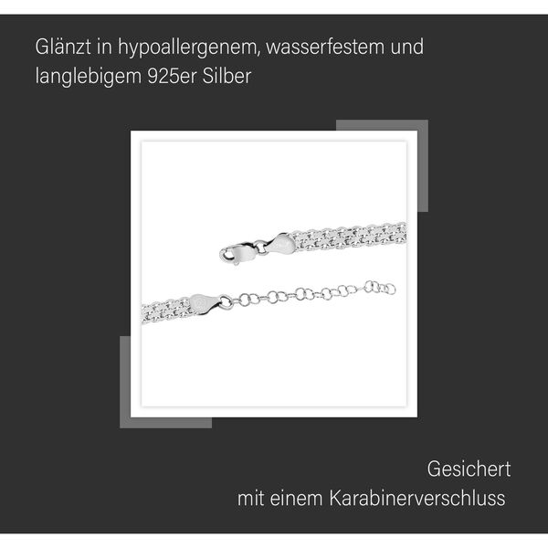 Italienische Garibaldi-Halskette in Silber image number 8