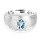 Espirito Santo AAA Aquamarin Ring, 925 Silber rhodiniert (Gr&ouml;&szlig;e 19.00) ca. 0.67 ct