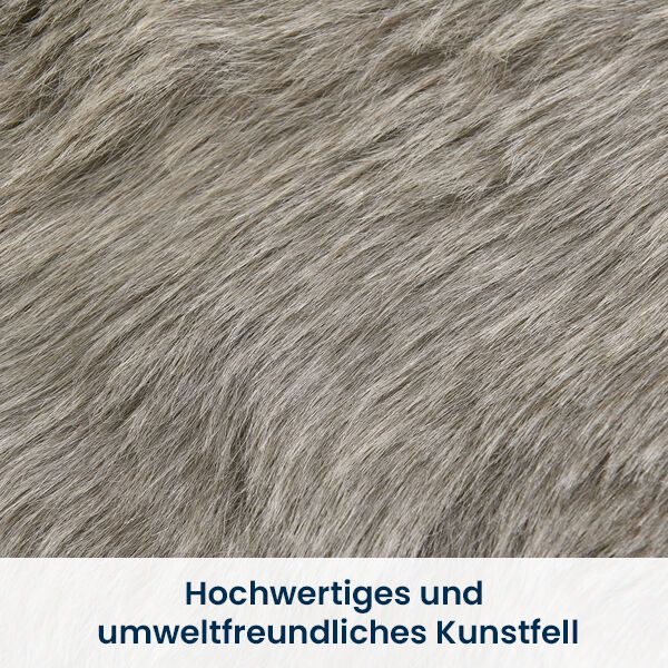 Luxury Edition: Kunstfell Teppich, 160x230cm, Wei&szlig; image number 3