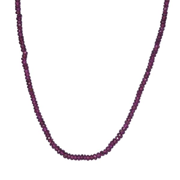 Lila Granat Halskette, 50 cm - 78 ct. image number 0
