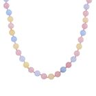 Multi Beryll Quarzit Halskette ca. Flexibles cm Reiner Edelstahl ca. 270.00 ct