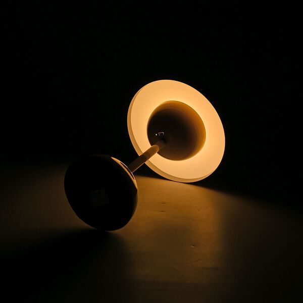 Kabellose Tischlampe im minimalistischen Retro-Pilzdesign &ndash; Touch-Steuerung, gelb image number 10