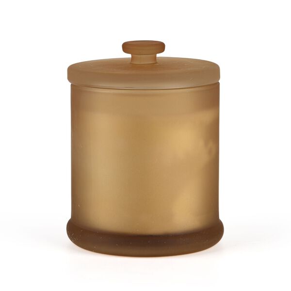 LIVMORE Home Fragrance Kollektion, Duftkerze im Farbglas, Ambra Vanille, 370 g Sojawachs, 55 Std., 10,2 x 10,2 x 13 cm image number 4