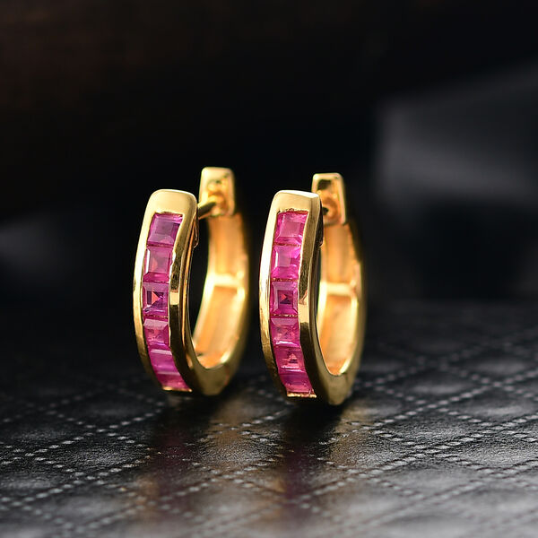 D'Joy AA burmesischer Rubin Ring und Ohrringe image number 10