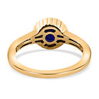 Masoala Saphir Solitär-Ring, 925 Silber vergoldet, 1,29 ct. image number 2