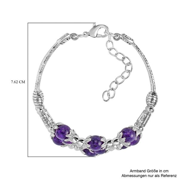 Afrikanisches Amethyst-Armband, 18 cm - 68,50 ct. image number 5